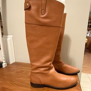 Ralph Lauren Leather Riding Boots Cognac - Size 9
